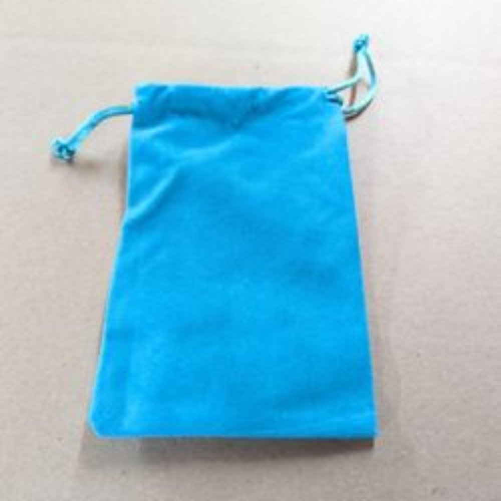 TEAL FELT POUCHES